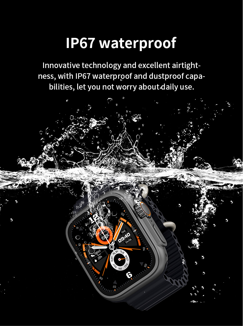 GS M9 Ultra mini smartwatch heart rate call scanning payment