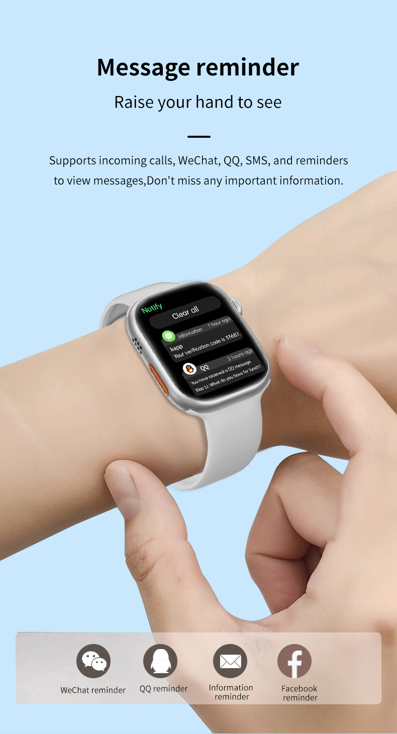 GS9 Max Huacheng Car Scan Code Payment Smart Watch Heart Rate Blood Oxygen Bluetooth Call Book Bracelet