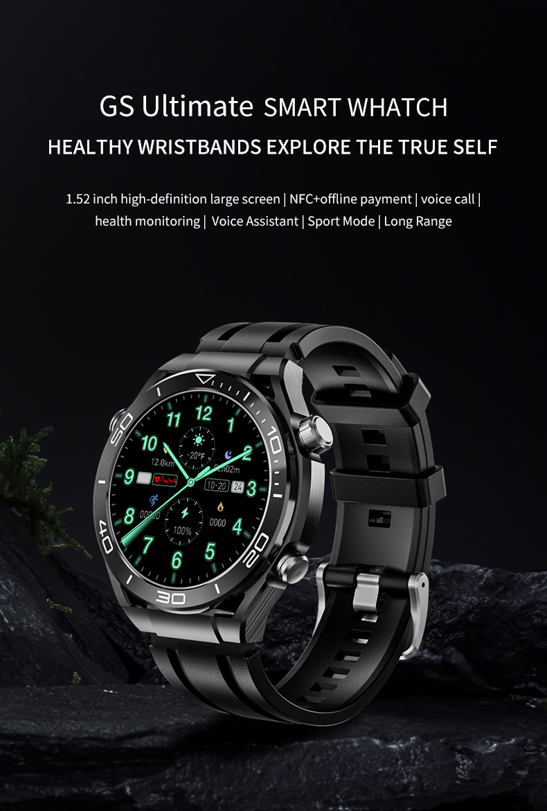 GS ultimate full touch screen smartwatch sports running Bluetooth call bracelet
