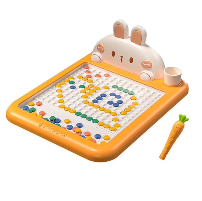 Rabbit magnetic magnetic pen drawing board baby exercise enlightenment magnetic puzzle educational children's toys