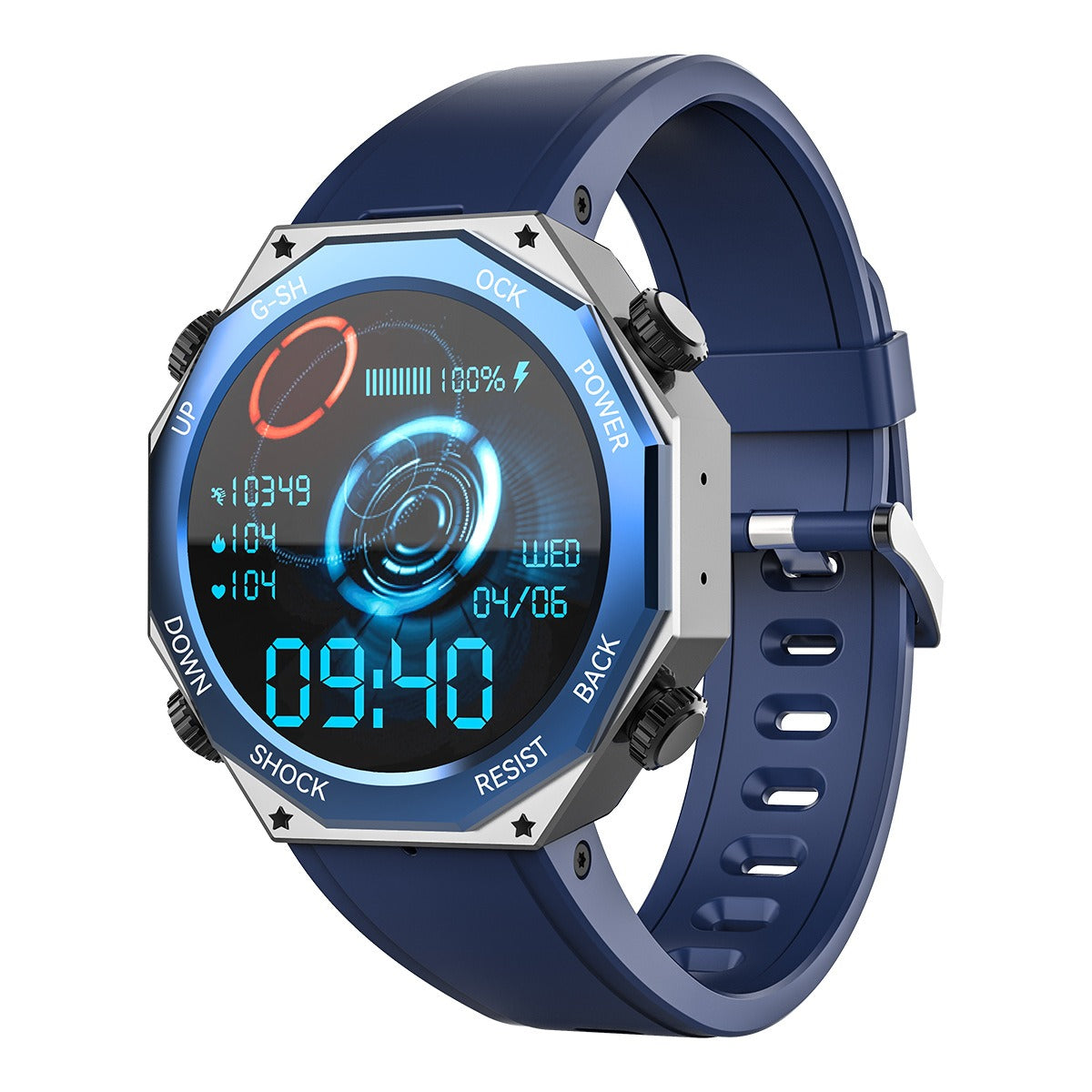 M1 Rugged Sports Smart Watch 1.45 inch 600mAH Outdoor Sports 5ATM Waterproof
