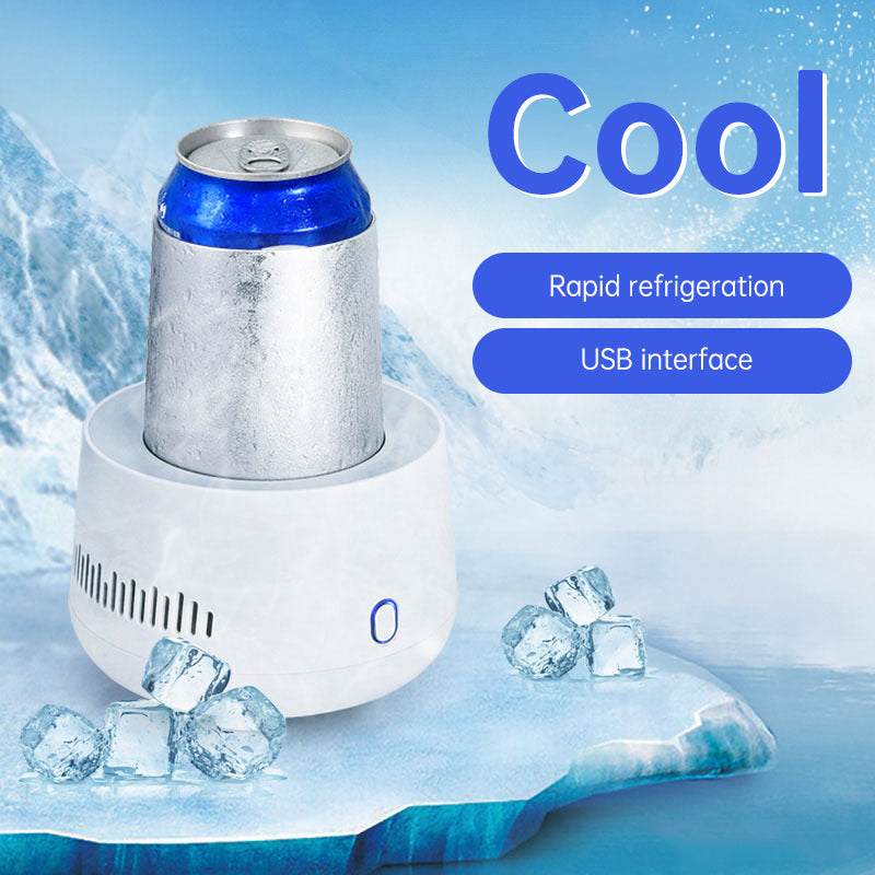 Portable Fast Cooling Cup Electronic Refrigeration Cooler for Beer Wine Beverage Mini Electric Drink Cooler Cup Instant Cooling