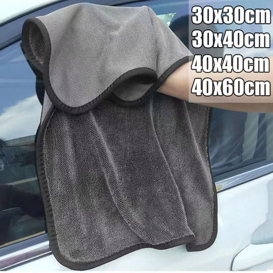 Thicken Microfiber Car Body Washing Towel Double-sided Soft Drying Cloth Double Layer Water Absorption Car Cleaning Towels Rag